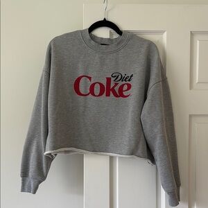 Coca Cola Gray Crew Neck Sweatshirt